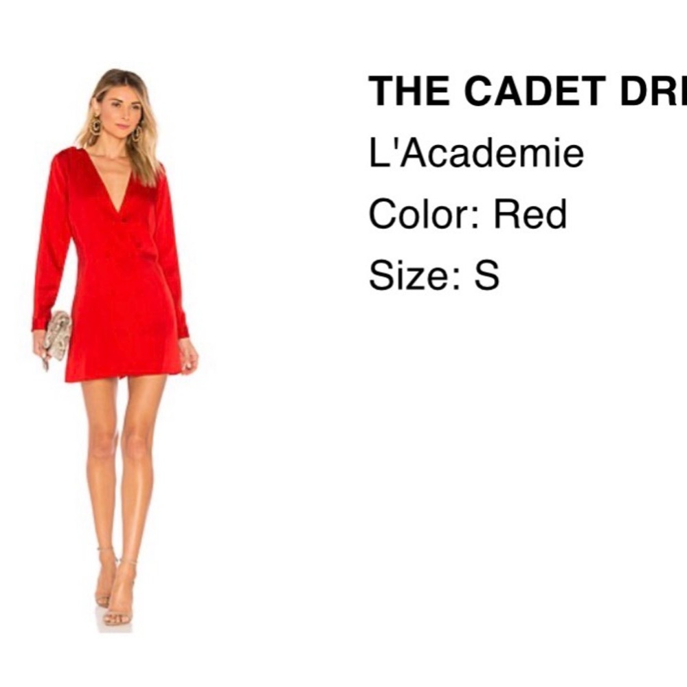 L'Academie Scarlet Mini Dress